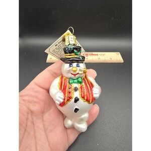 Old World Christmas Blown Glass Ornament for Christmas Tree, Mr. Frosty